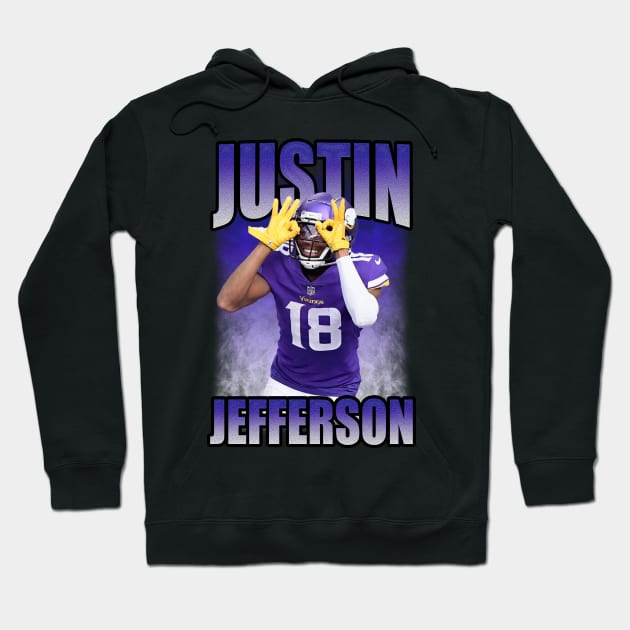 Justin Jefferson Bootleg Hoodie by hackercyberattackactivity